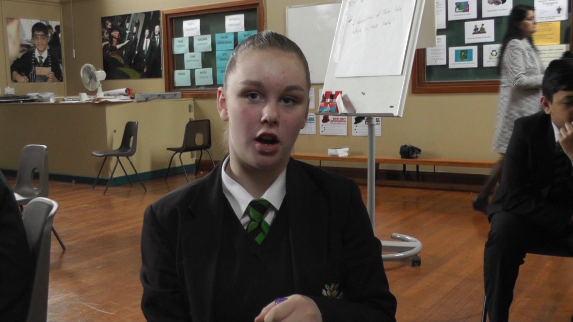 A second pupil speaking in a recorded response to a forced marriage workshop