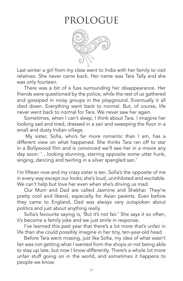 A genuine opening page from But It’s Not Fair by Aneeta Prem